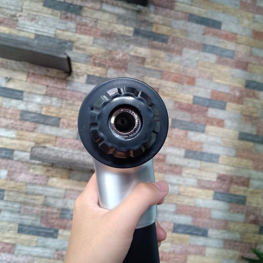 Máy Massage Cầm Tay - S.úng Massage 4 Đầu 6 Chế Độ Giảm Đau, Giãn Cơ Bắp