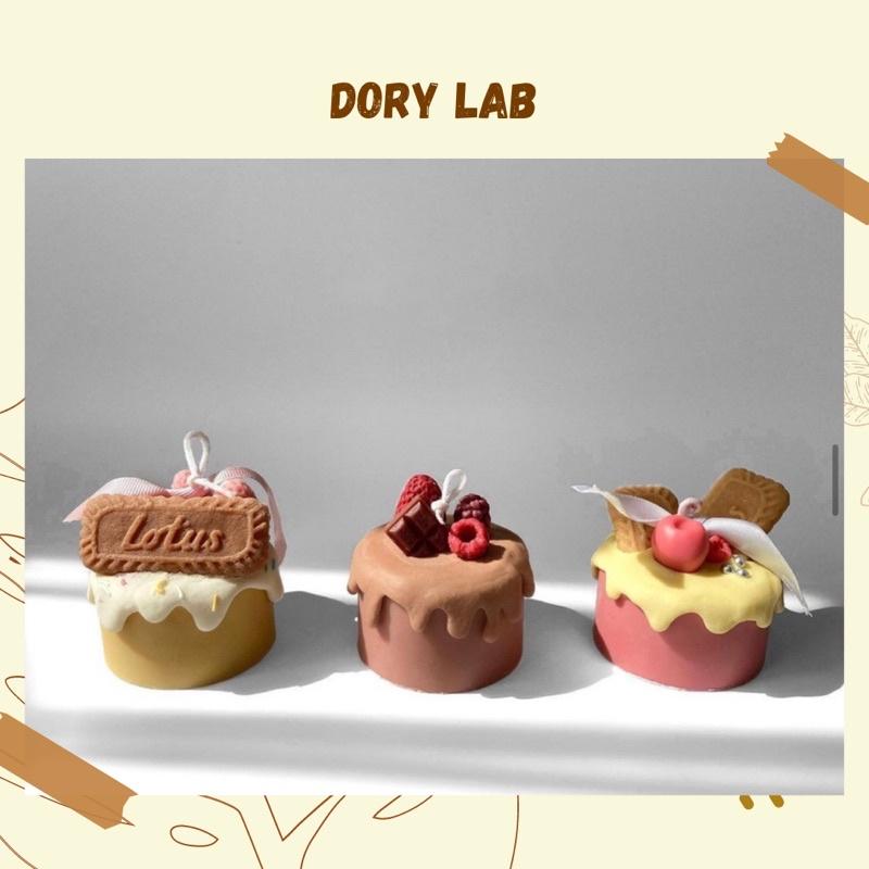 Nến Thơm Handmade Bánh Kem Bánh Quy Trái Cây - Dory Lab