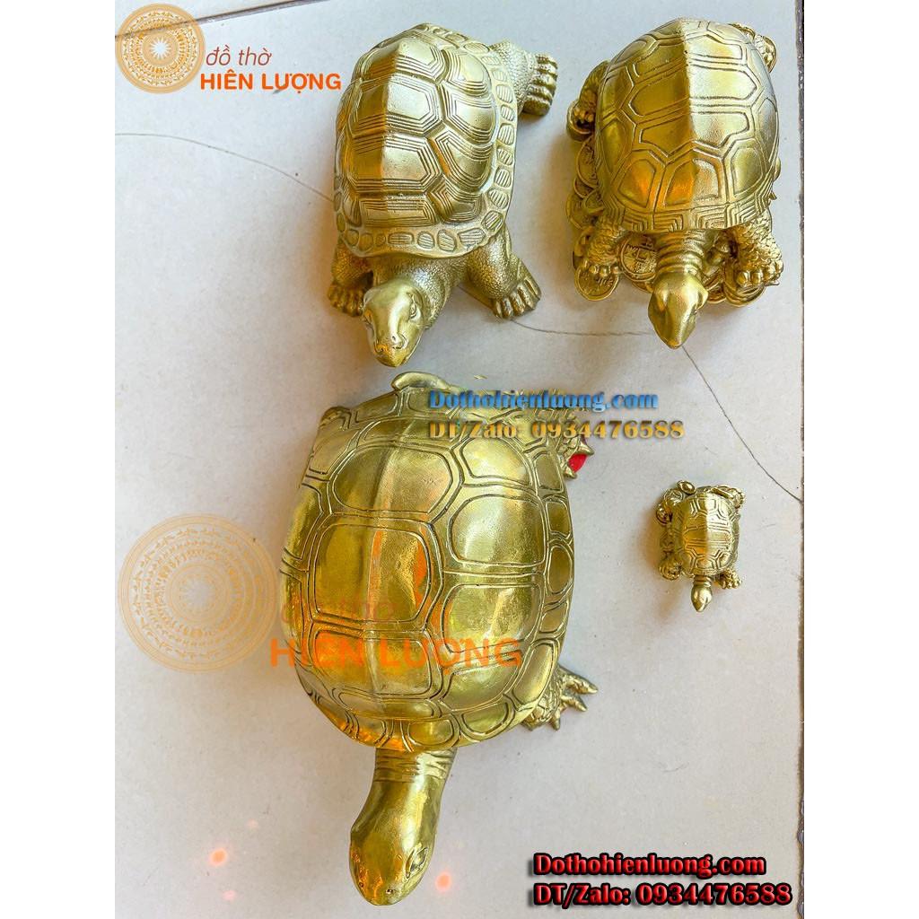 Tượng Kim Quy Màu Vàng Bằng Đồng Nguyên Chất Các Cỡ