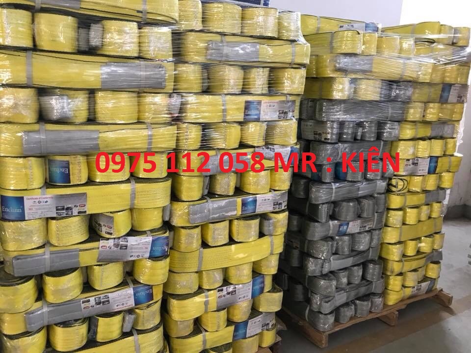 Dây Cáp Vải Cẩu Hàng 4 tấn 3 Mét bản dẹp hệ số an toàn 5 : 1 bản 100mm