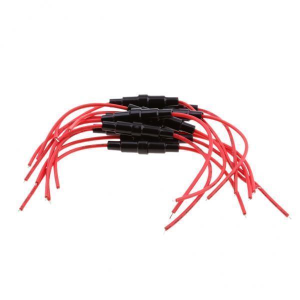 5-35pack 10 Pieces Waterproof Inline Tube Fuse Holder Block Connector