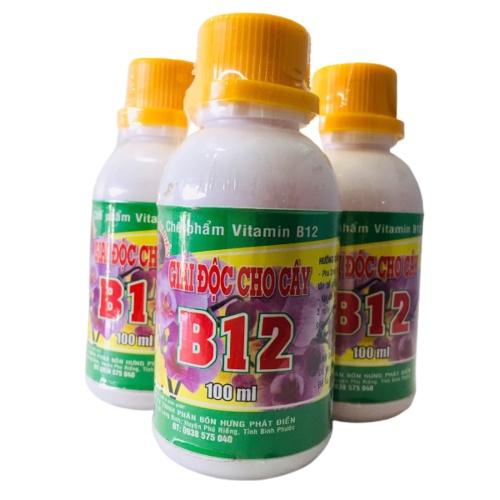 Vitamin B12 giải độc phân thuốc cho cây (Giải độc cho cây khi bị sốc do thời tiết thay đổi và vận chuyển, quá liều)