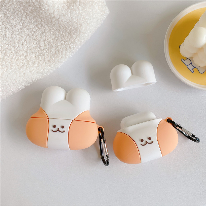 Bao Case Cho Airpods 1/ Airpods 2 / Airpods Pro Hình Mặt Thỏ Cute