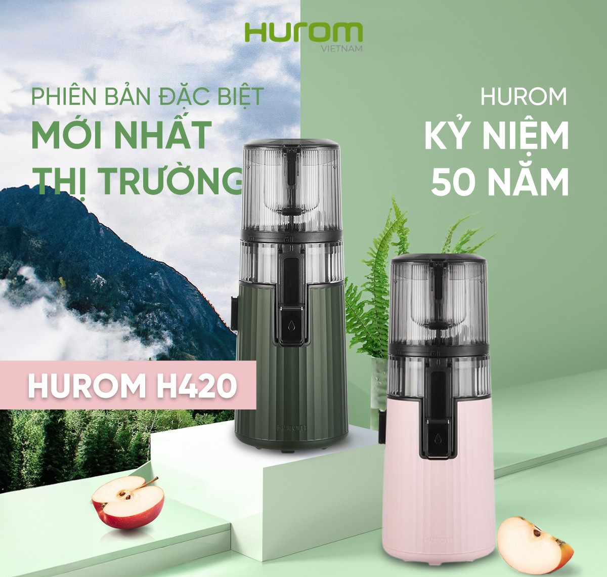 MÁY ÉP CHẬM HUROM H420 2024 - Hàng Chính Hãng - Bảo Hành 10 Năm Động Cơ