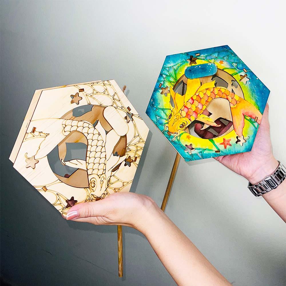 Lồng Đèn Sáng Tạo - Cá Chép Giếng Ngọc - Giftbrand GB01