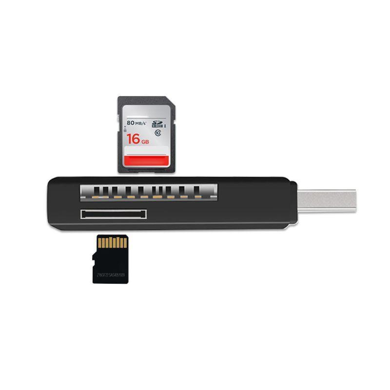 Đầu Đọc Thẻ Nhớ Usb 3.0 Tốc Độ Cao Hd 2 Trong 1 Cho Pc Laptop