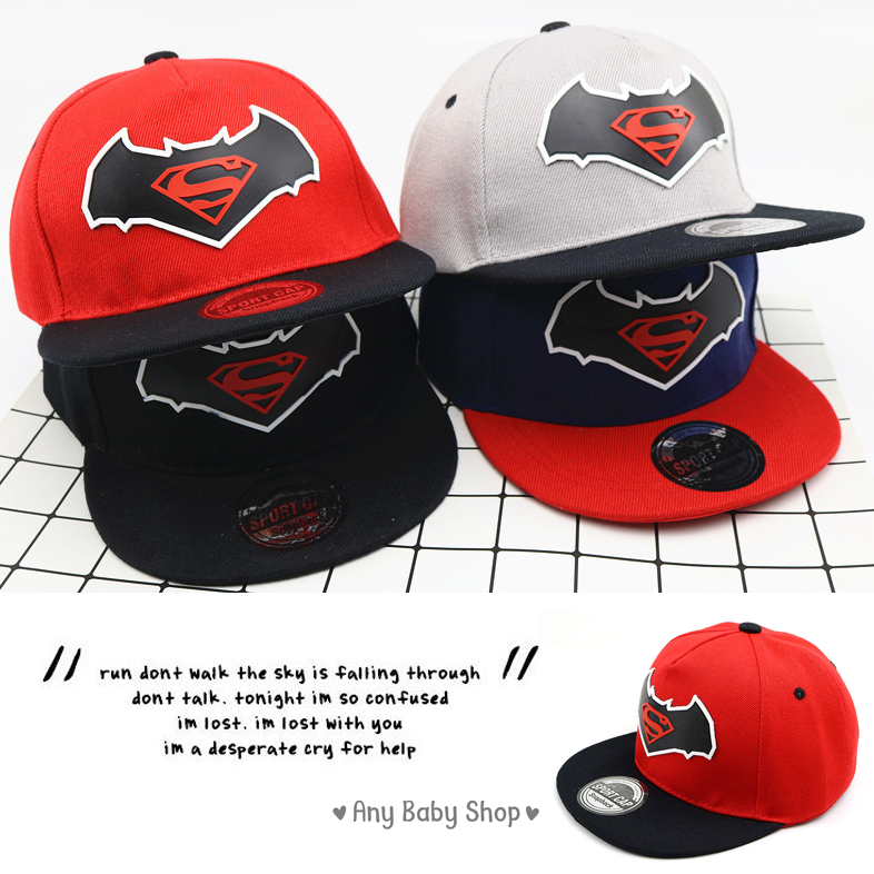 Mũ nón Hiphop Snapback cho bé trai và bé gái hình cánh dơi 4 màu siêu cool ngầu