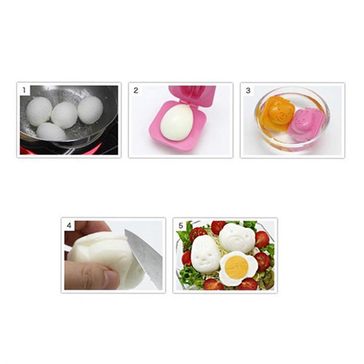 Bộ 6 khuôn cơm hình ngỗ nghĩnh tạo sự tò mò cho bé