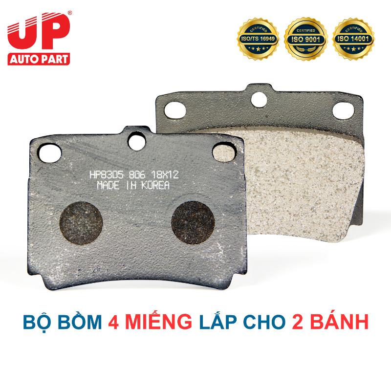 Má phanh bố thắng đĩa sau MITSUBISHI PAJERO SPORT 2008-2015