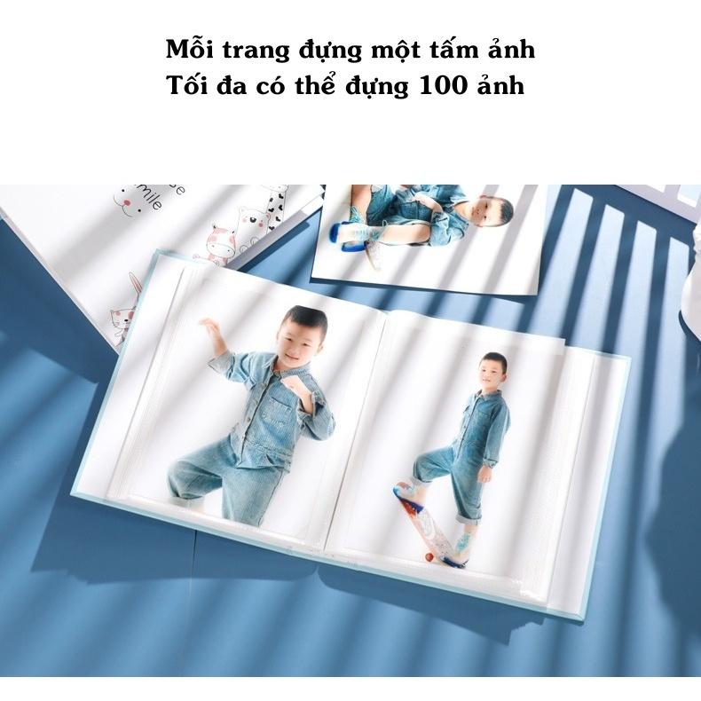 Album ảnh 13x18 đựng 100, 200 ảnh bìa giấy cứng đẹp cute để ảnh cho con, ảnh gia đình, làm quà tặng