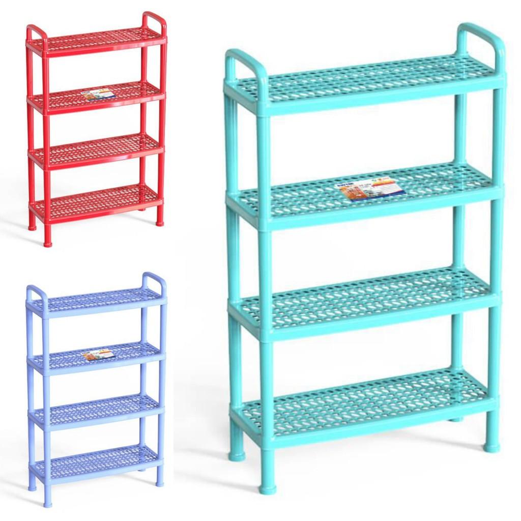 KỆ DÉP NHỰA LƯỚI LỚN 4 tầng