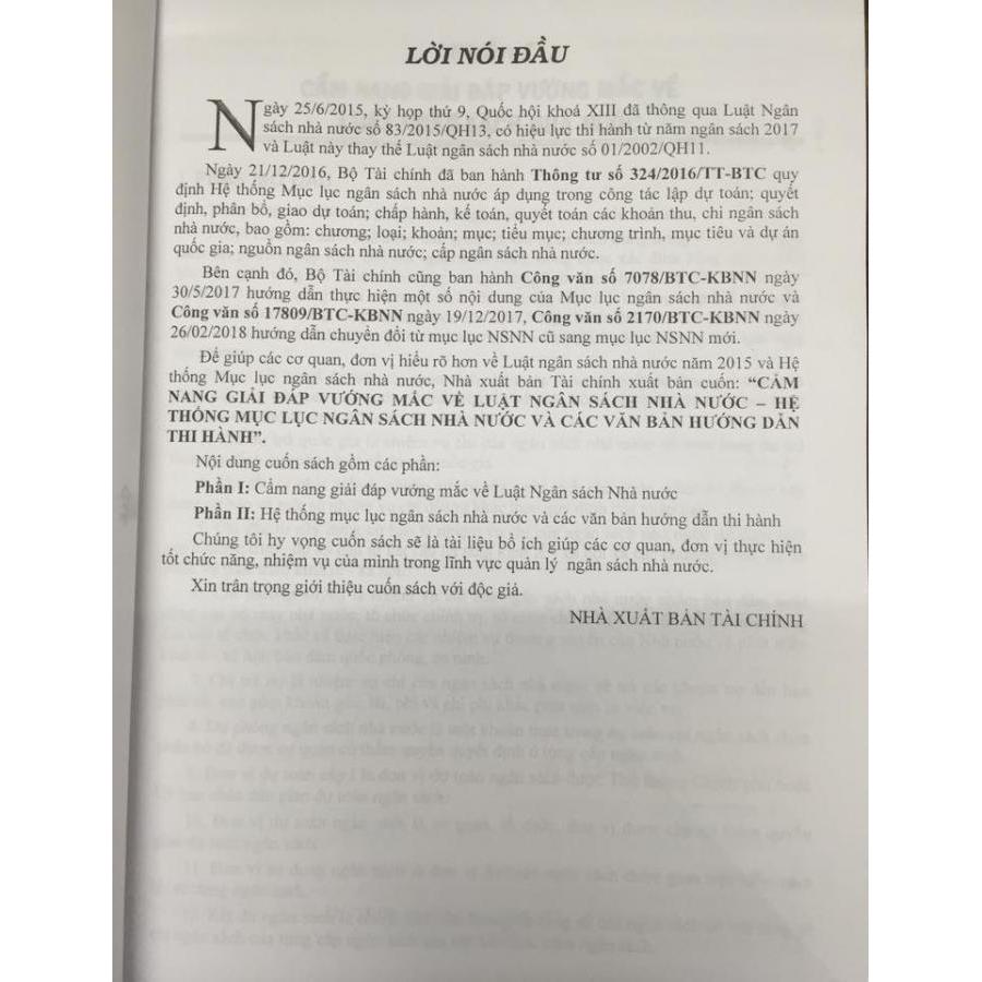 Cẩm nang giải đáp vướng mắt về luật ngân sách nhà nước, hệ thống mục lục ngân sách nhà nước và các văn bản hướng dẫn