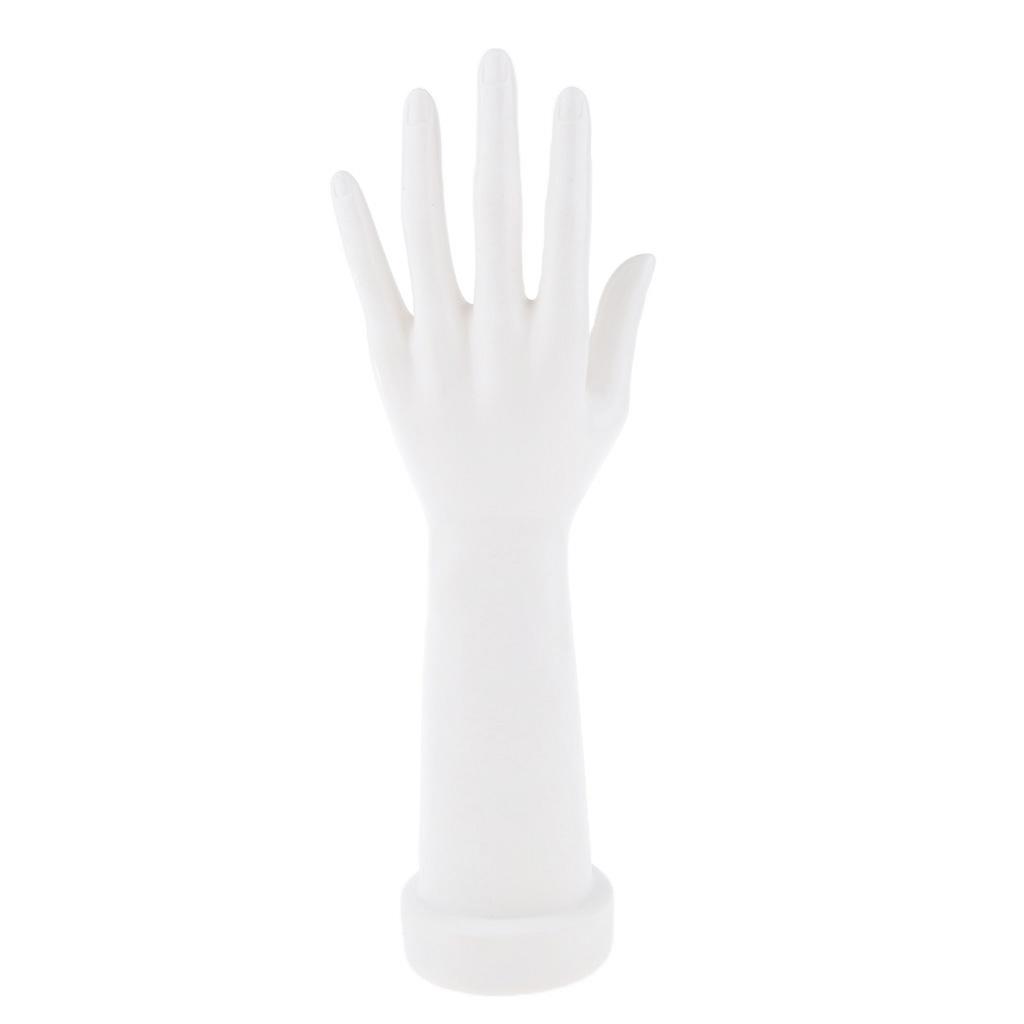 1Pair White Female Hands Mannequin Jewelry Showcase Ring Gloves Women Left&Right Woman Hand Screen