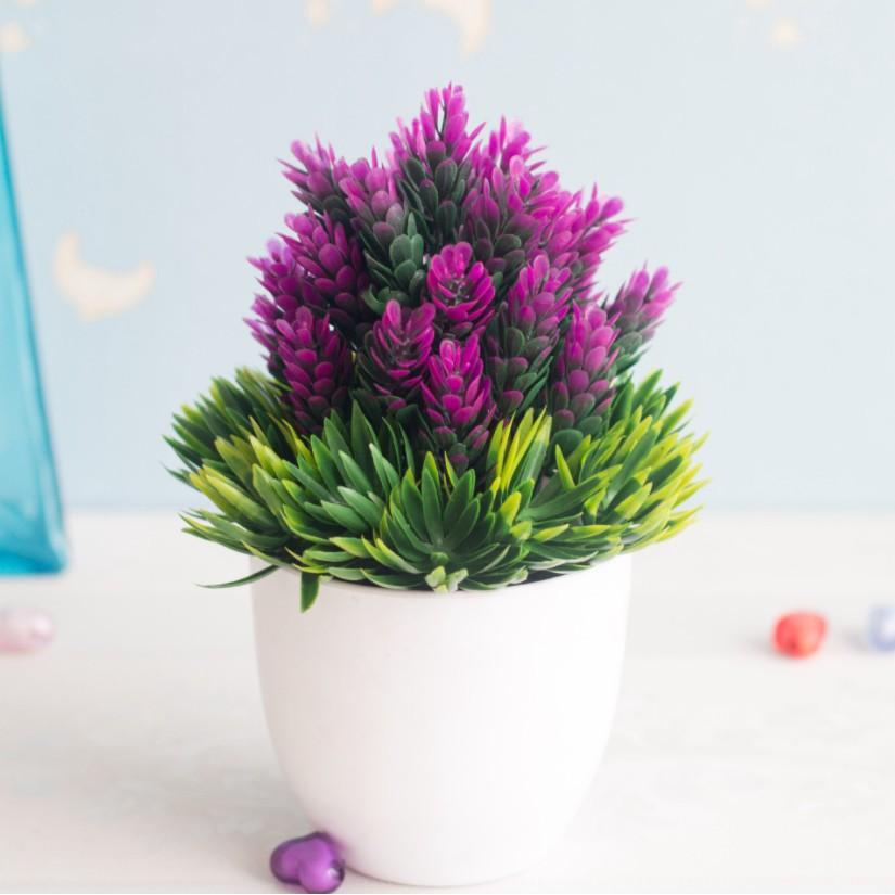 Chậu cây giả mini để bàn dễ thương giá rẻ Kèm chậu 09