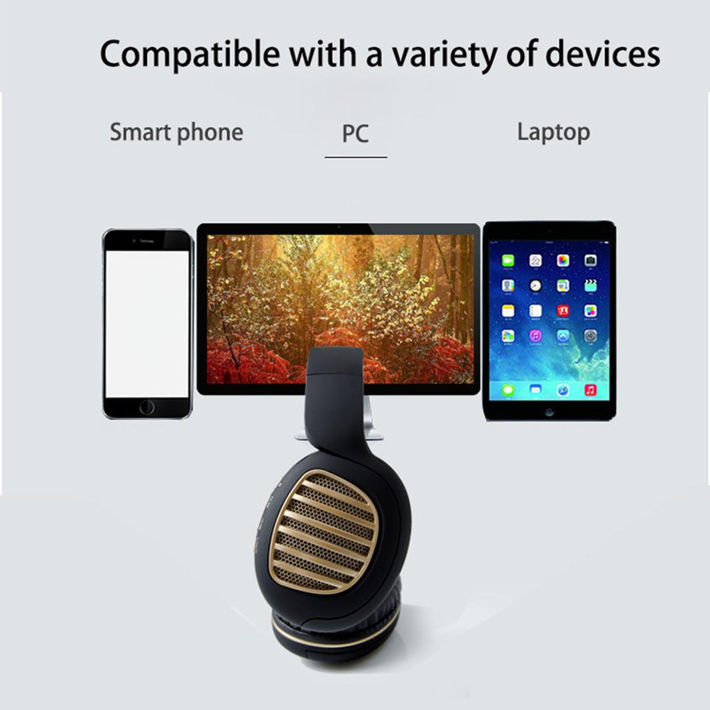 Wireless Bluetooth Foldable Headset FM Radio Stereo Music Portable Headset