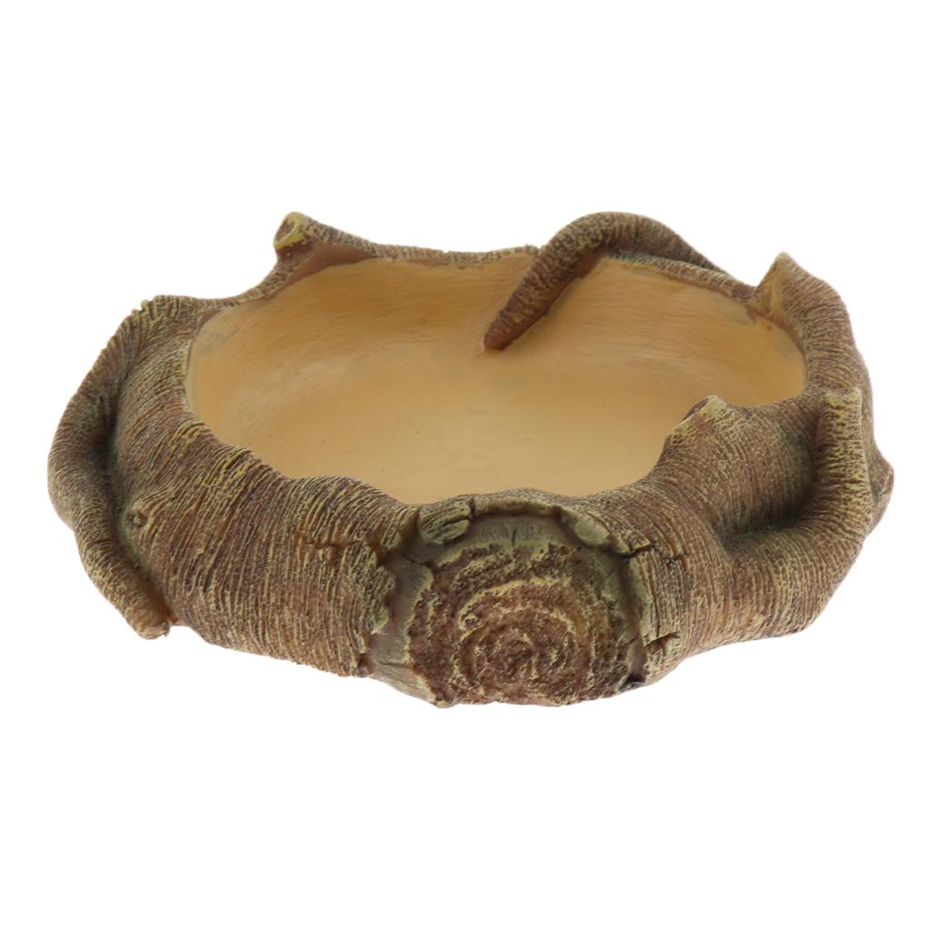 Reptile Terrarium Drinking Basin Pet Reptile Feeding Bowl Food Water Dish 1