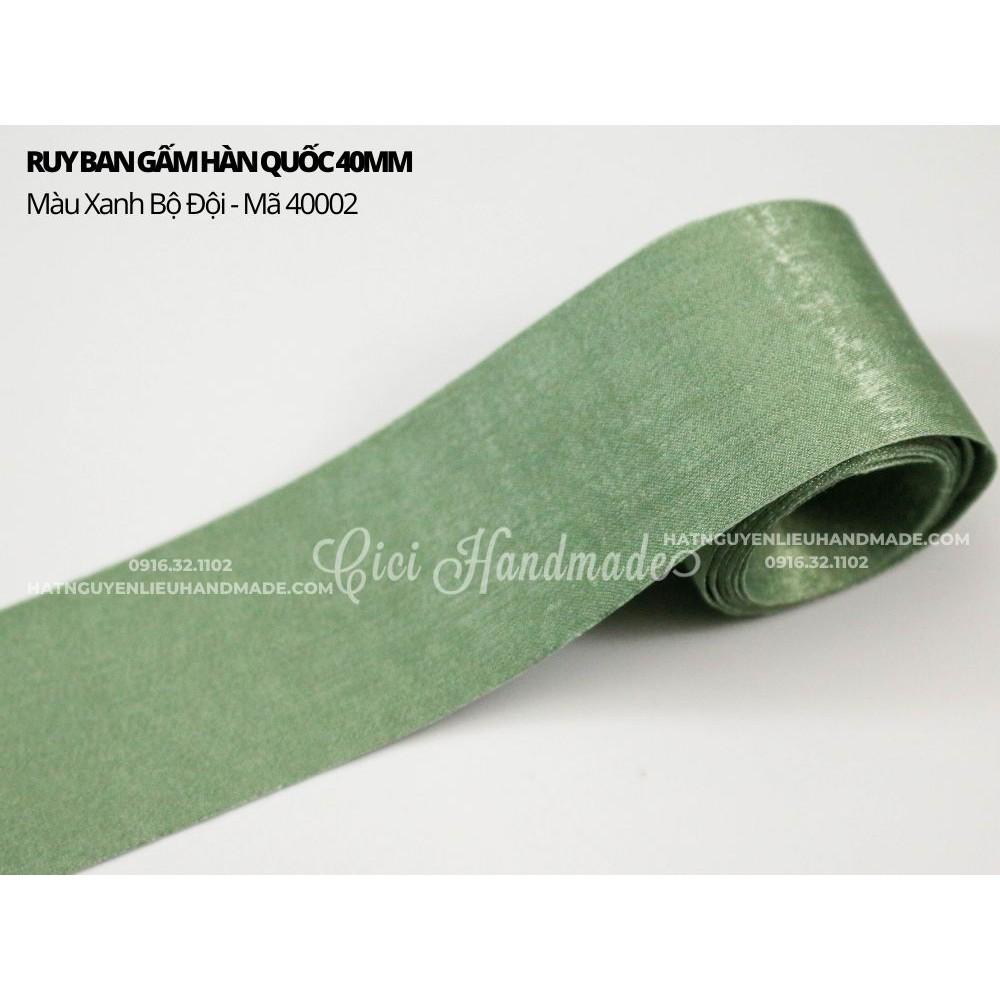 Ruy băng Gấm HQ size 25mm và 40mm (cuộn 1m) ruyban gấm hoa lụa handmade hạt cườm đá nguyên liệu