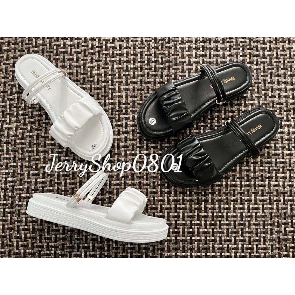 Sandal nữ đế BÁNH MÌ 3P QUAI NHÚN 2IN1 MANG 2 KIỂU siêu xinh