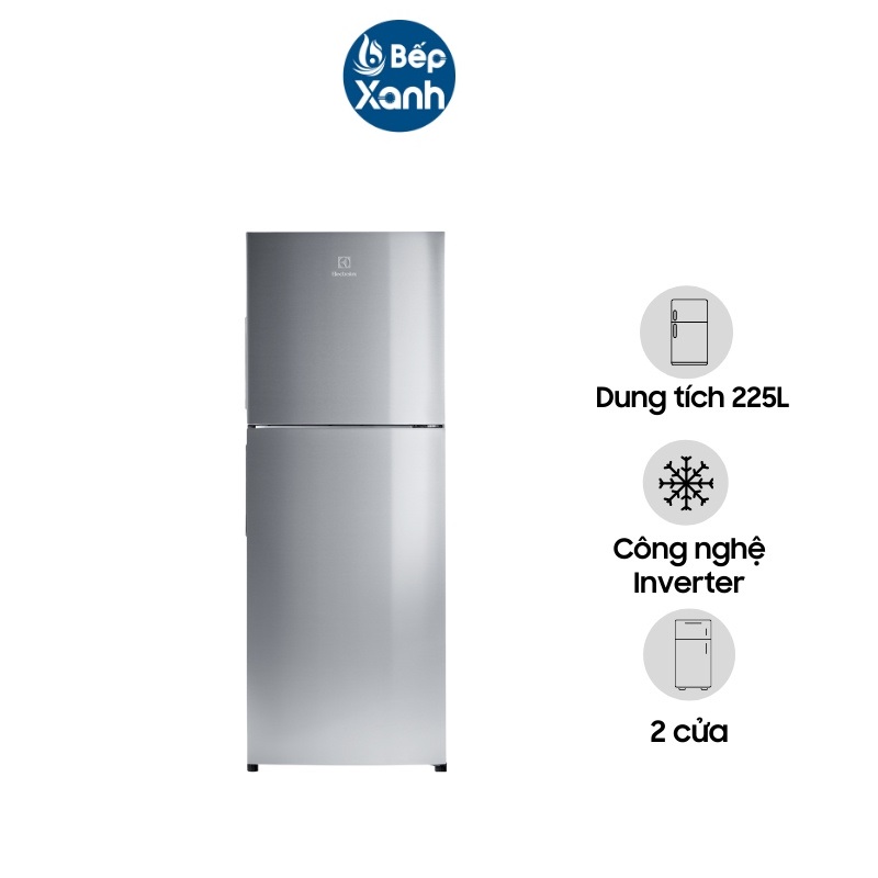 Tủ Lạnh Electrolux Inverter ETB2502J-A - Dung Tích 225 lít - Hàng Chính Hãng - Chỉ Giao HCM
