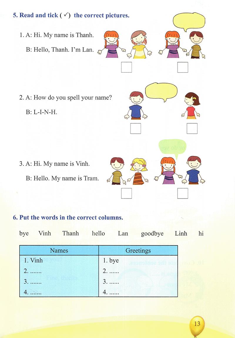 Vở Thực Hành Tiếng Anh Lớp 3