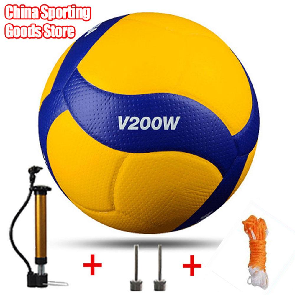 Bóng chuyền mẫu mới, Model200, Cạnh tranh Chuyên nghiệp Volleyball 5 Bóng chuyền trong nhà, Túi kim máy bơm tùy chọn Color: V200W-1