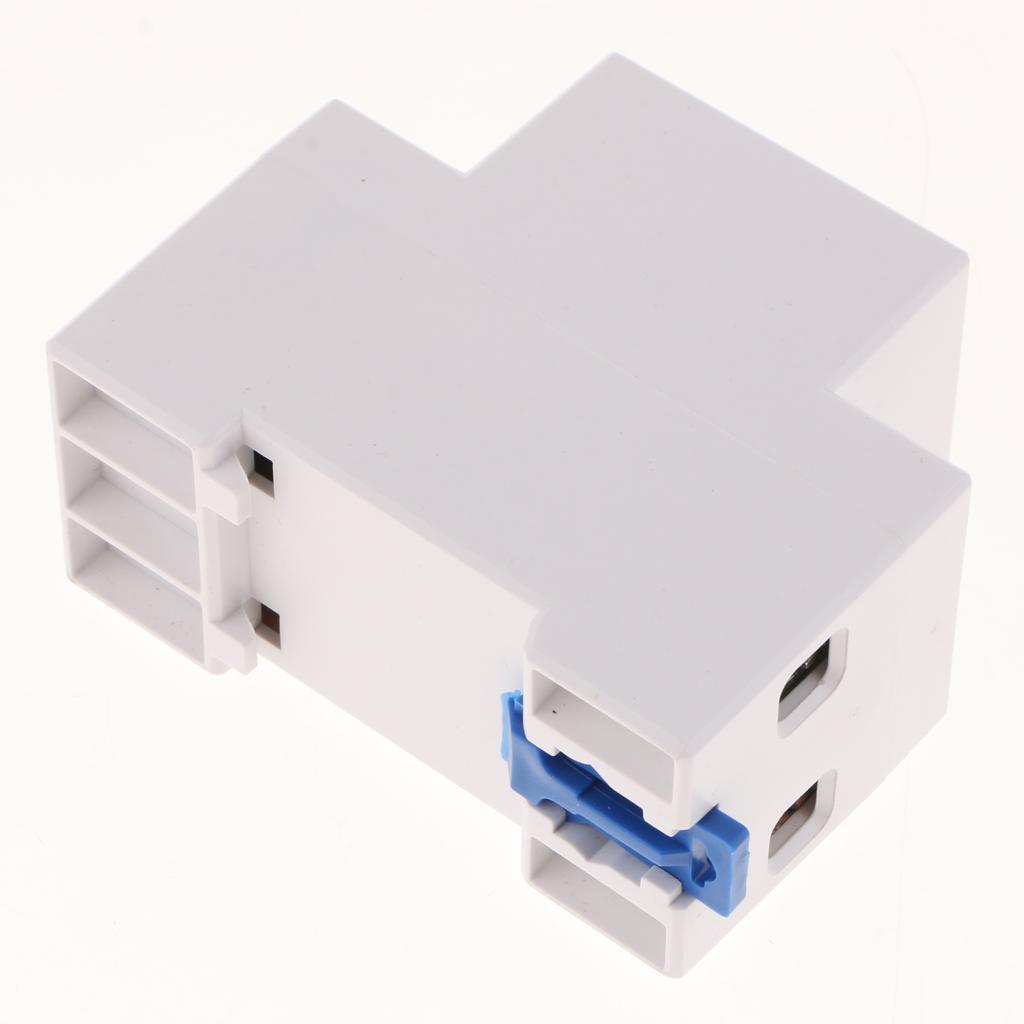 2PCS 220V 20A Single Phase Din Rail KWH Watt Hour Din-rail Energy Meter LCD