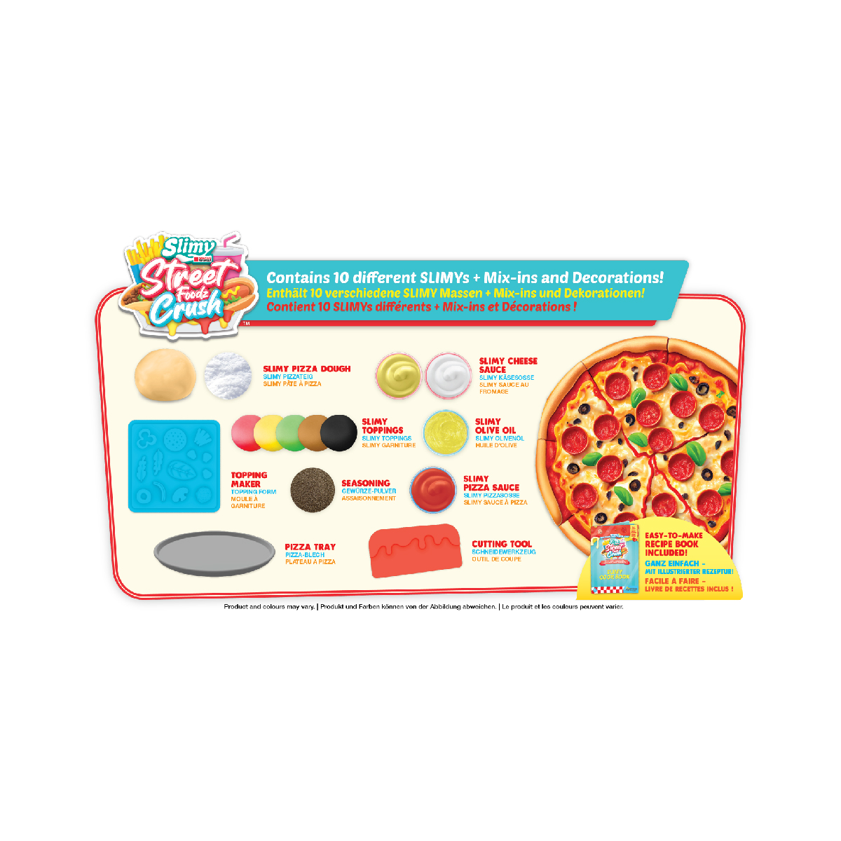 Đồ Chơi Bộ Slime Làm Đồ Ăn Street Food - Pizza Thơm Ngon SLIMY 36121