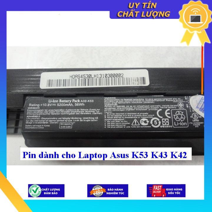 Pin dùng cho Laptop Asus K53 K43 K42 - Hàng Nhập Khẩu MIBAT336