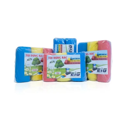 Túi rác tự phân hủy đủ các size. Túi 3 cuộn GD720-T1kg