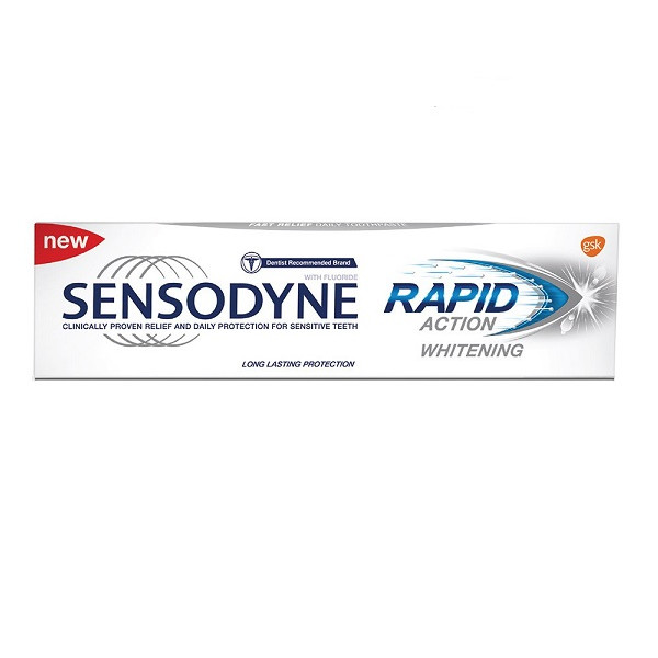 Kem đánh răng Sensodyne Rapid Action Whitening 100g