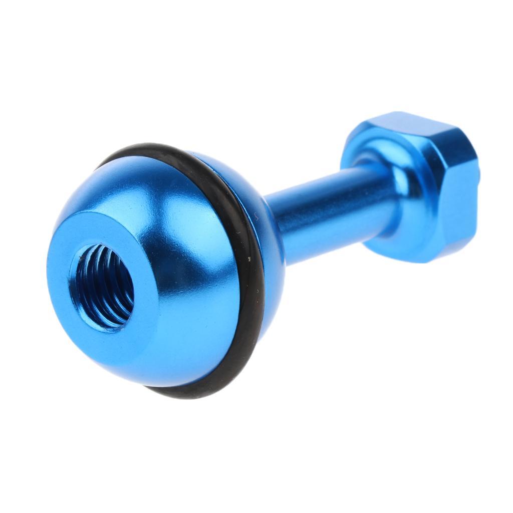 5 Pieces CNC Aluminum Alloy Diving Ball Head Mount Bracket For GoPro 6/5/4/3 , Blue & Black