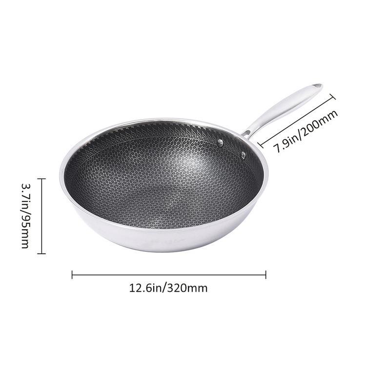Chảo Chống Dính Inox 304 Cao Cấp - Công Nghệ Blackcube 7 Lớp - GDHN Loại Tốt