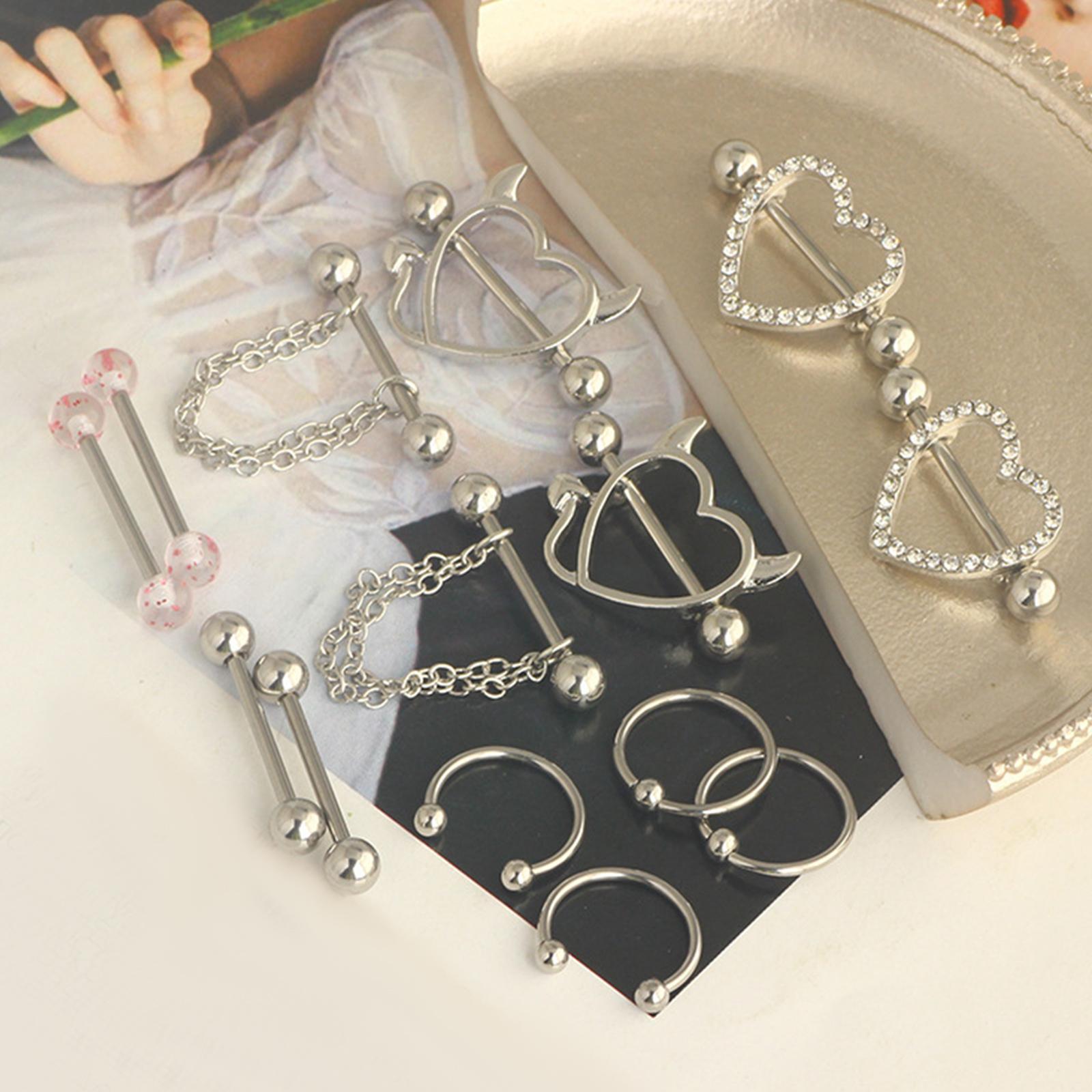 Jewelry Rings for Women Men Stainless Steel Piercing Body Jewelry