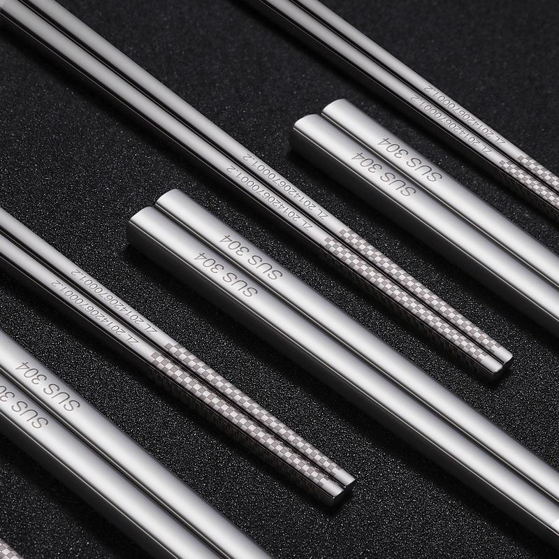 Đôi Đũa Inox Sus 304 Cán Vuông 23.5cm