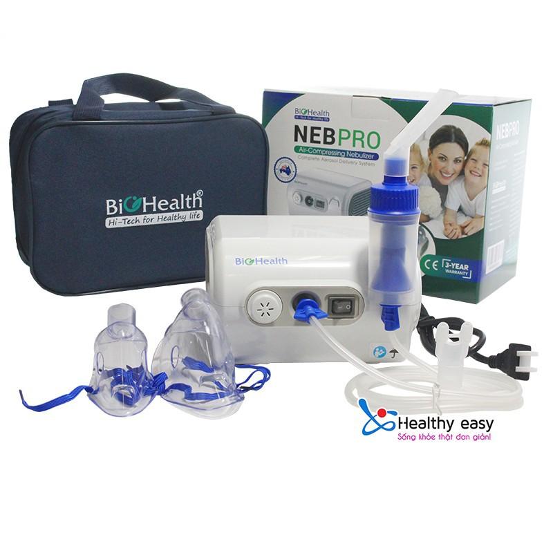 Máy xông khí dung BioHealth Neb Pro kích thước hạt sương nhỏ mịn, dễ chịu cho đường hô hấp