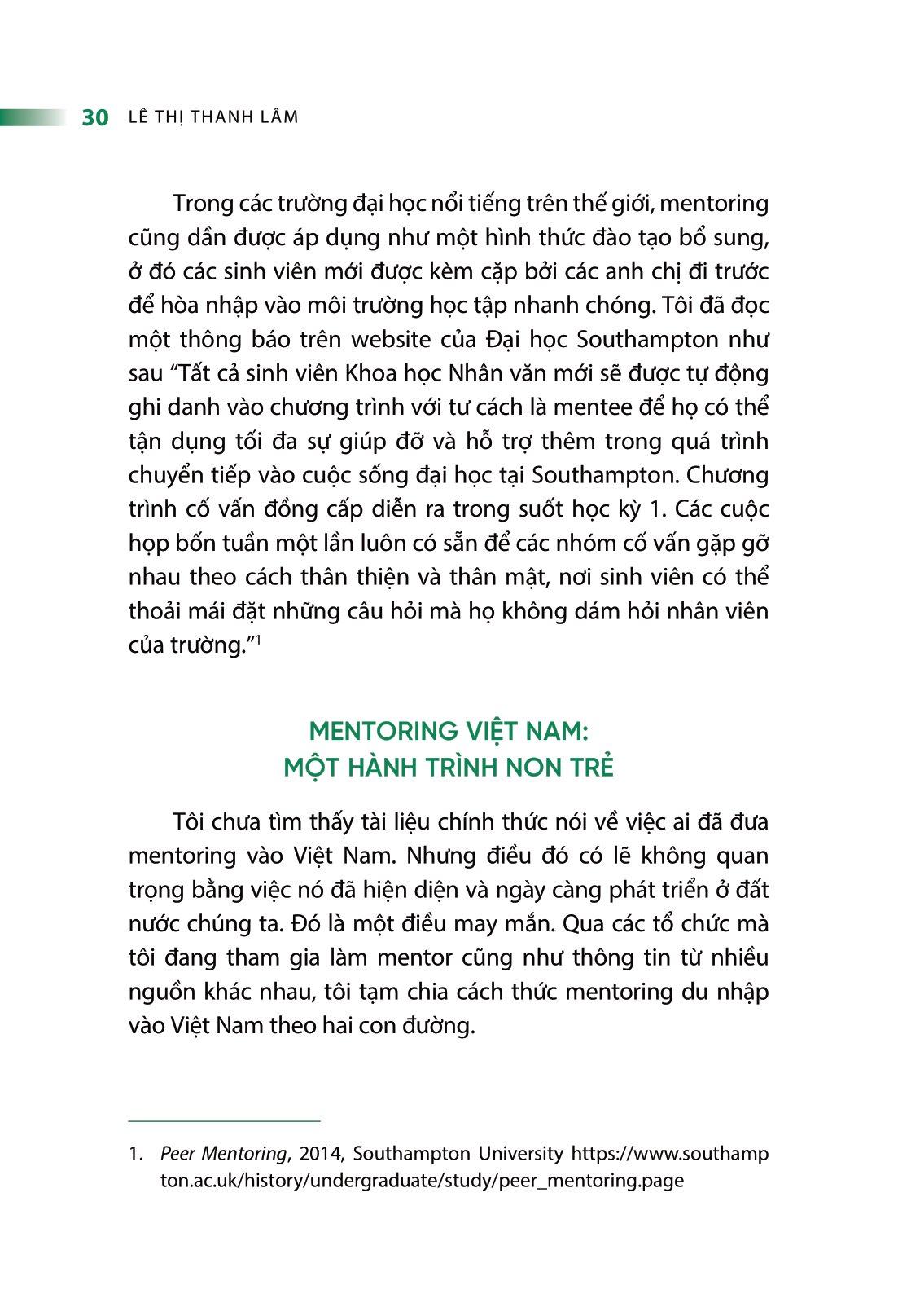 Người Cố Vấn - Mentoring