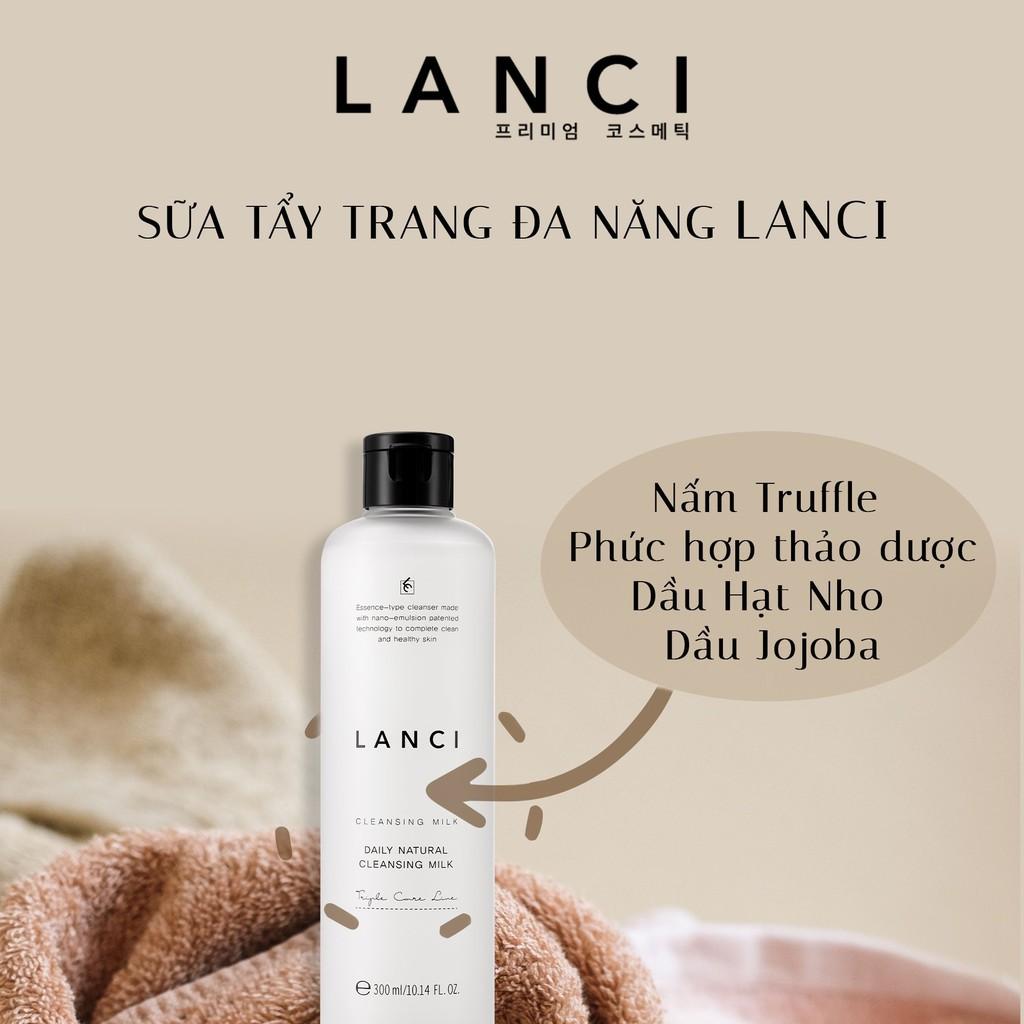 Sữa Tẩy Trang LANCI Làm Sạch Da Đa Năng, Dưỡng Ẩm, Mịn Da Daily Natural Cleansing Milk 265ml