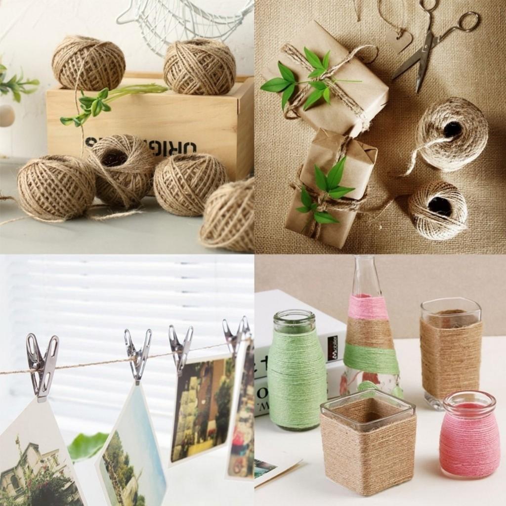 Cuộn dây thừng dài 30 mét làm đồ handmade, quấn lọ hoa