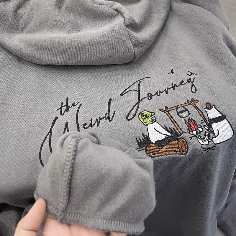 Áo Hoodie THE WEIRD màu xám unisex ảnh thật SSSTore