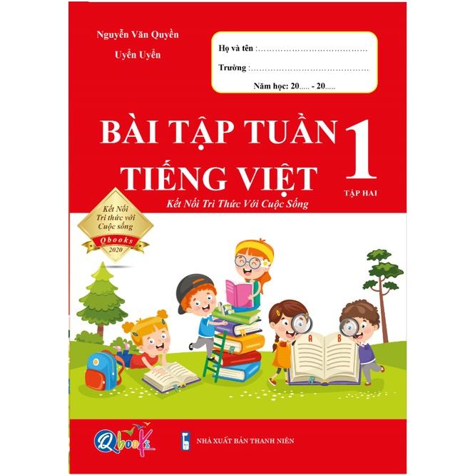 Sách - Combo Bài Tập Tuần Lớp 1 Cả Năm - Toán và Tiếng Việt - Kết Nối (4 cuốn)