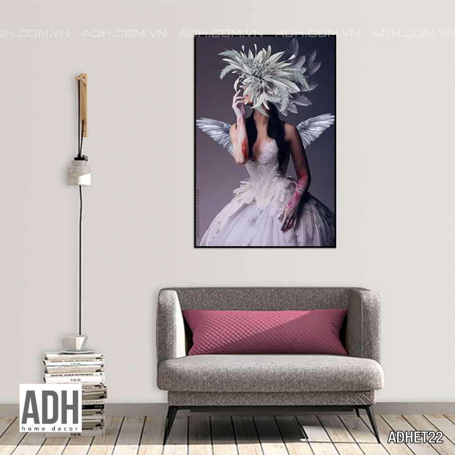 Tranh khung canvas treo tường cô gái