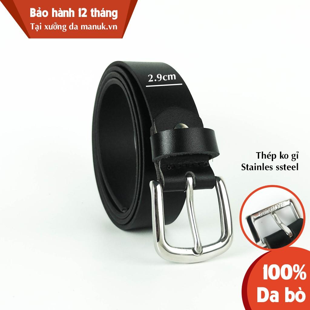 Thắt lưng nam bản nhỏ 3.0 cm Khoá inox không gỉ Stainless Ssteel đúc cổ điển SF5D | Bảo hành 12 tháng