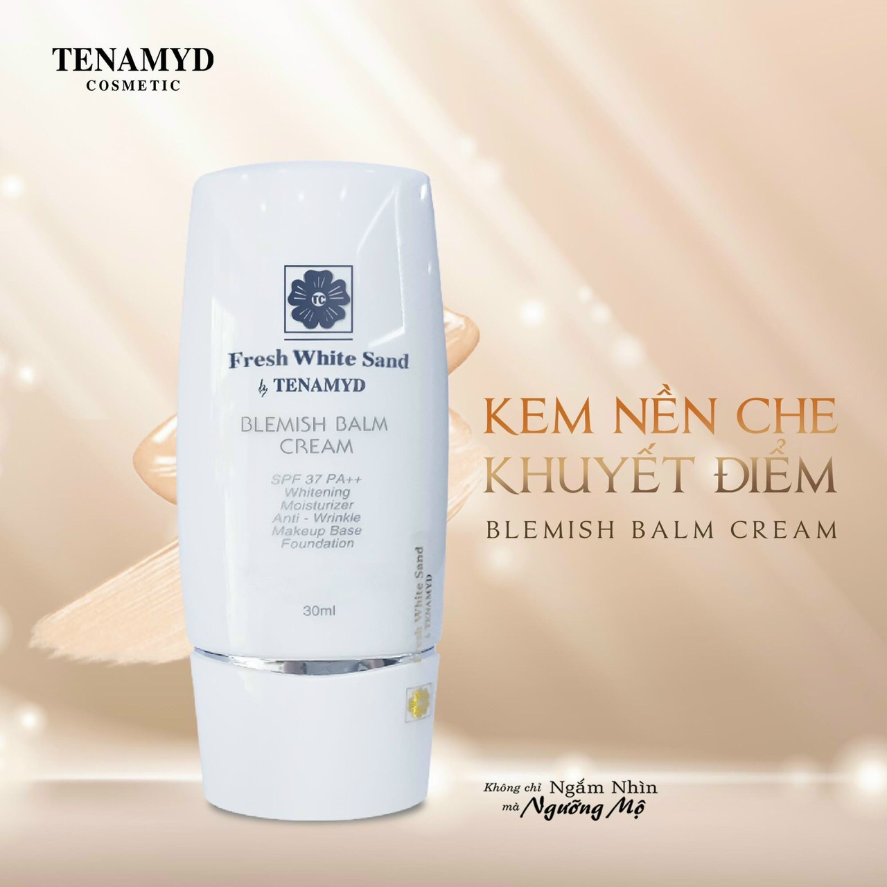 Kem Nền Che Khuyết Điểm Fresh White Sand by TENAMYD Blemish Balm Cream 30ml