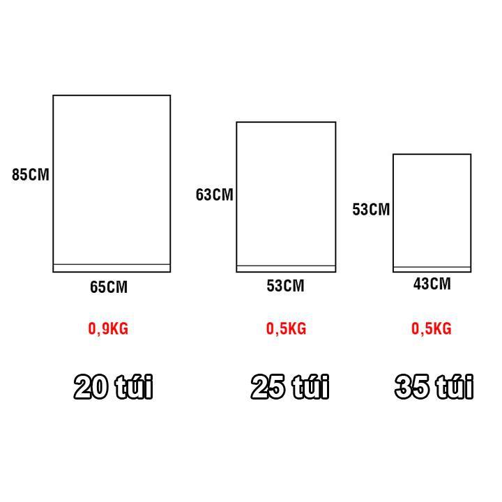 Cuộn túi đựng rác tự phân hủy, Túi bóng đựng rác không rỉ nước, không bốc mùi, an toàn, bảo vệ môi trường