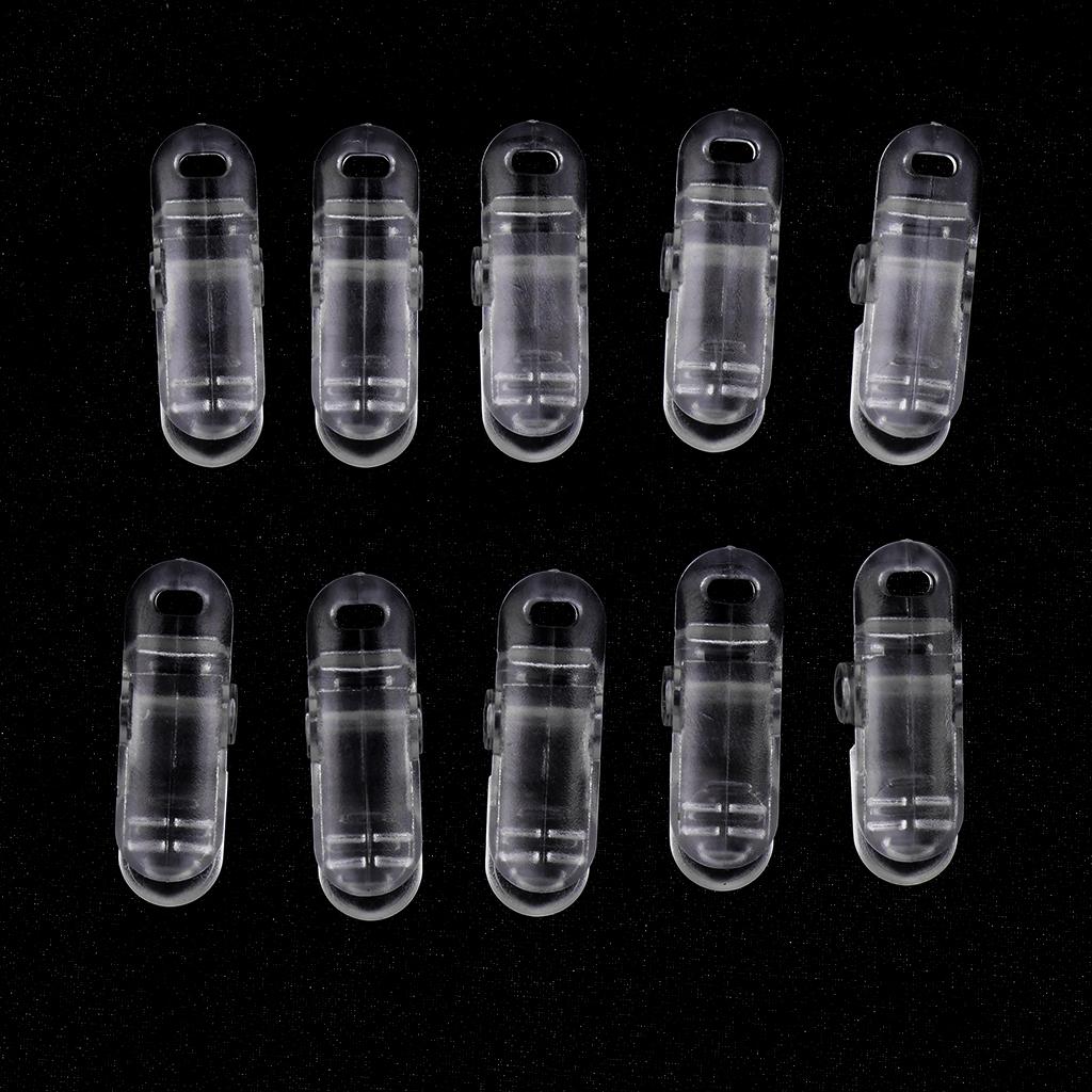 10 Pieces Plastic Tie Down Emergency Awning Set Tarp Clips Tent Clamps Black