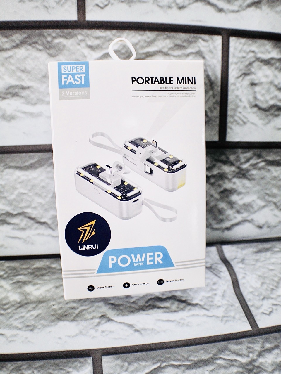 Pin Sạc Dự Phòng 5000mAh LINRUI LR011 Đầu Ra Dành Cho Ip, 3 Cổng Sạc - Hàng Chính Hãng