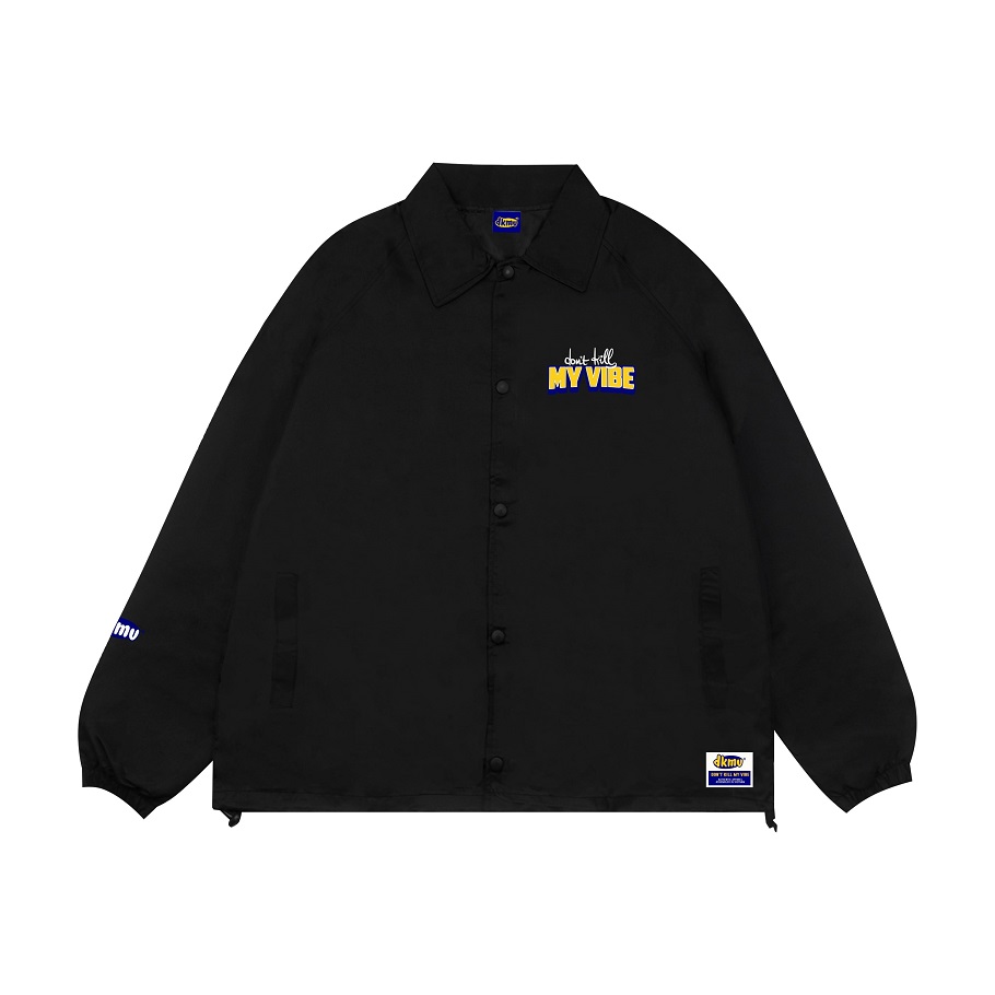 Áo khoác dù nữ hai lớp màu đen | DKMV Jacket Baseball-Black