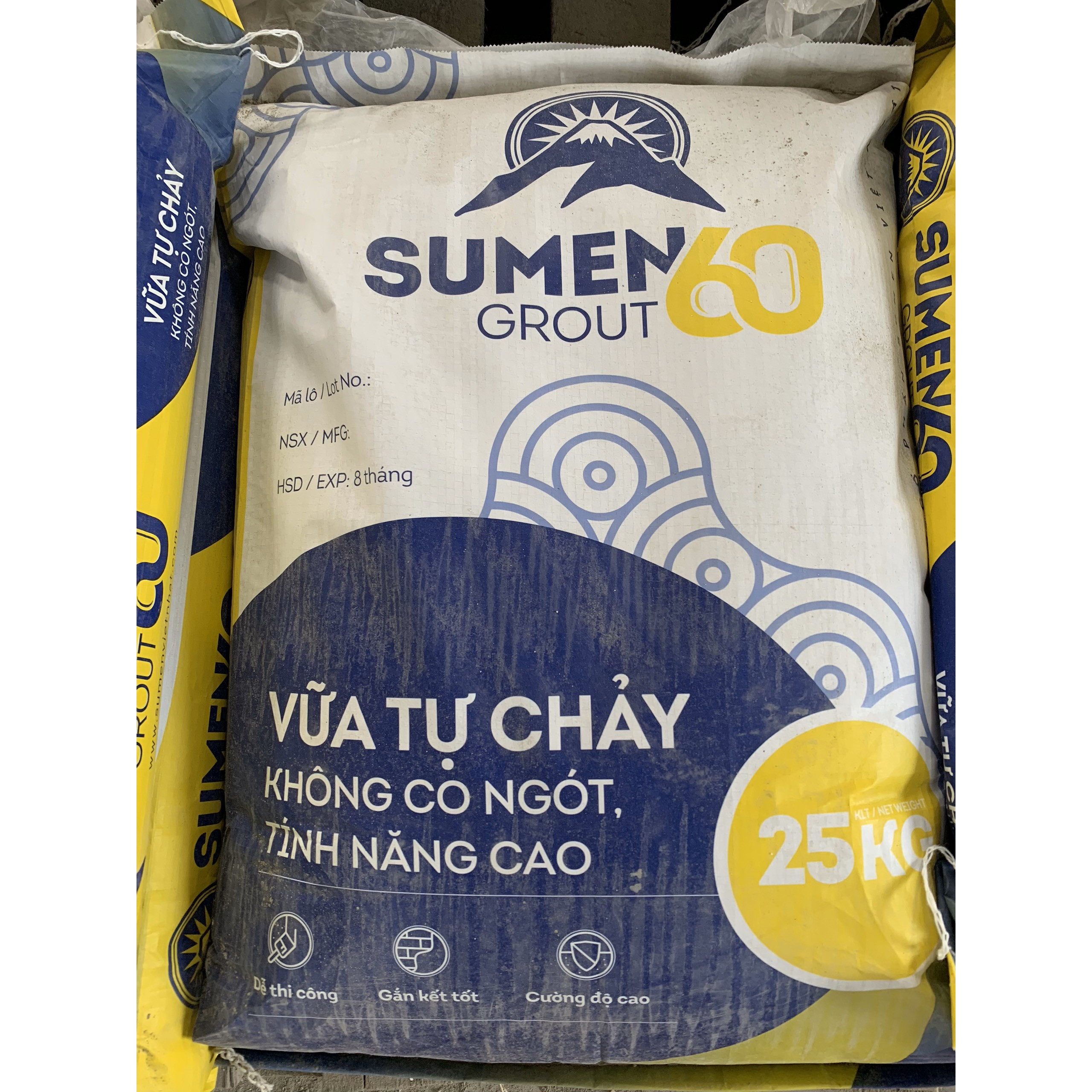 Vữa tự chảy không co ngót, tính năng cao SUMEN GROUT 60