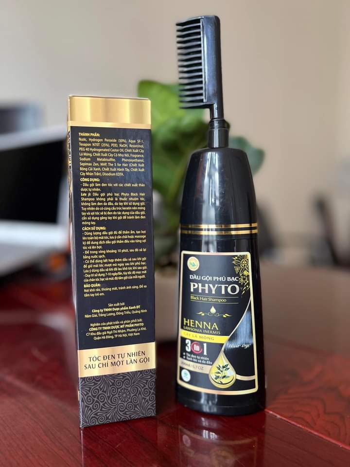 Dầu gội phủ bạc PHYTO - Black Hair Shampoo