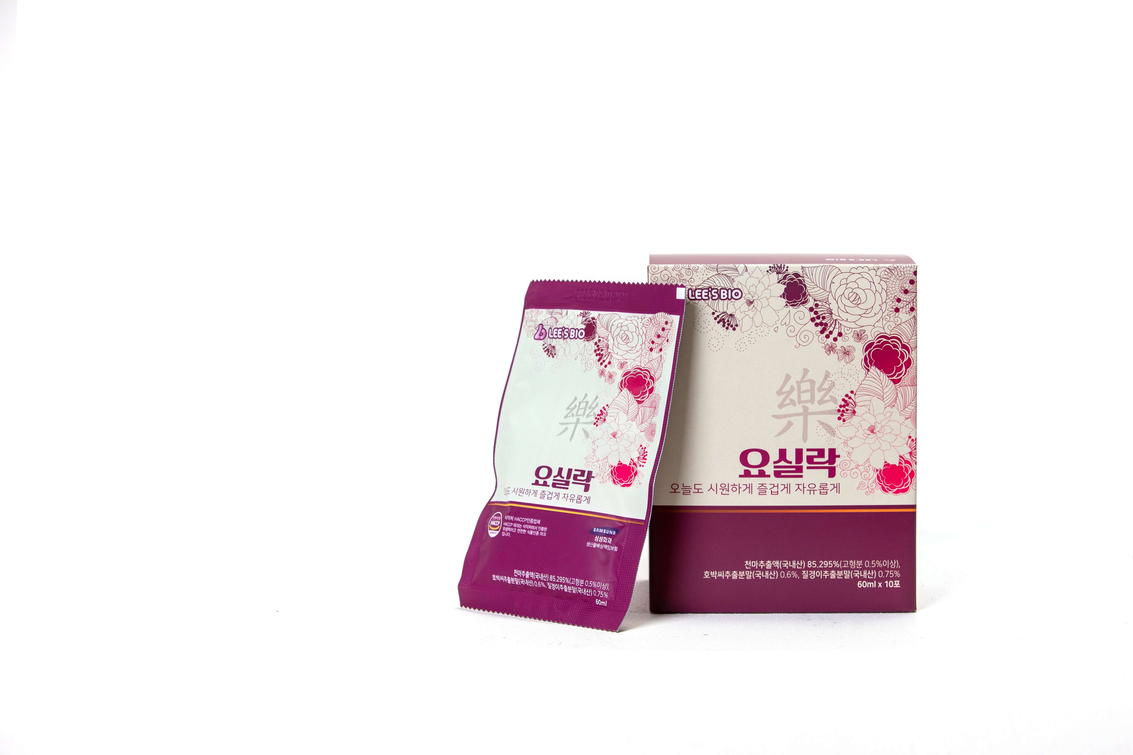 Nước Yosillock Chunmani Lee's Bio Cải Thiện Sức Khỏe Hệ Tiết Niệu & Bổ Thận Nữ 60ml x 30 gói/ thùng